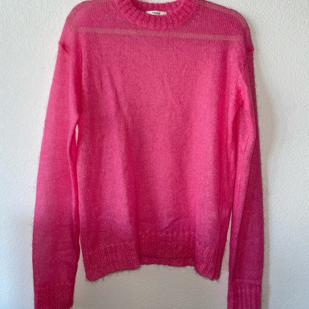 Authentic Céline Bubblegum Pink Sweater